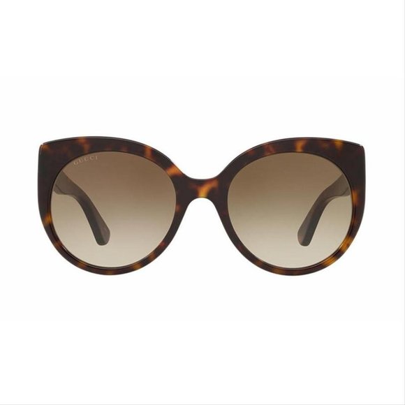 Sunglasses Gucci GG0325S 002 Havana Gradient Cat Eye 002 Authentic - Picture 2 of 5